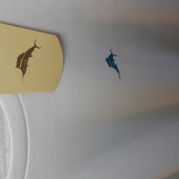 NWT Men's Tommy Bahama White Cotton T-Shirt Size Medium - Picture 3 of 9